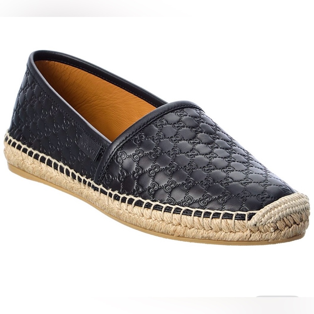 Gucci Leather Espadrille